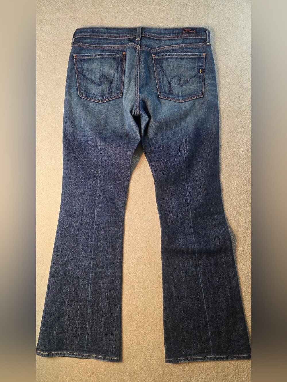 Citizens Of Humanity Ingrid 002 Low Waist Flare Jeans Medium Wash Womens 31